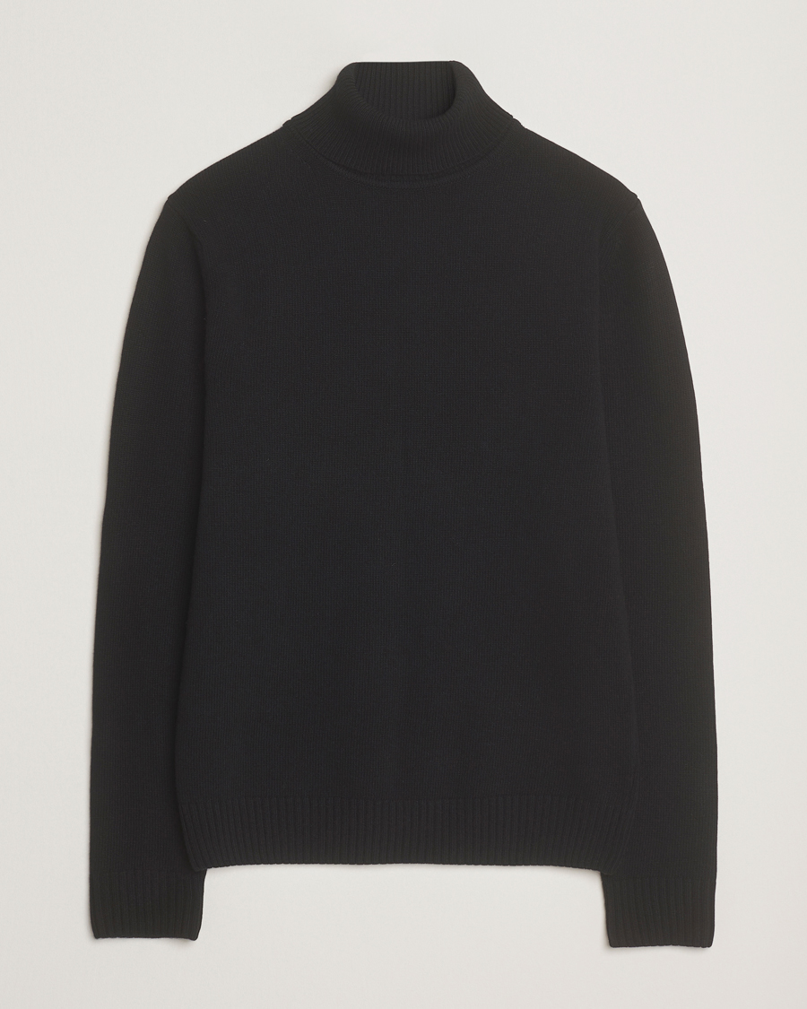 Homme | Pulls Et Tricots | Stenströms | Brushed Merino Rollneck Black