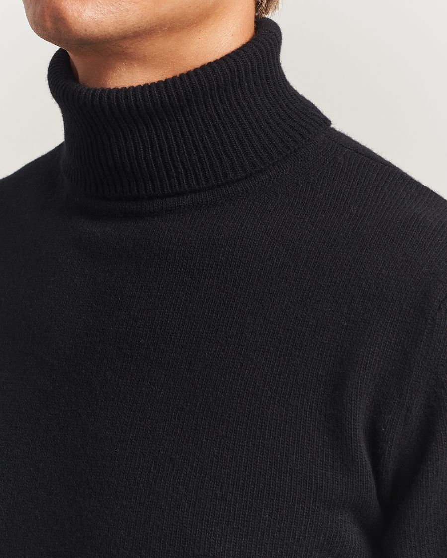 Homme | Pulls Et Tricots | Stenströms | Brushed Merino Rollneck Black