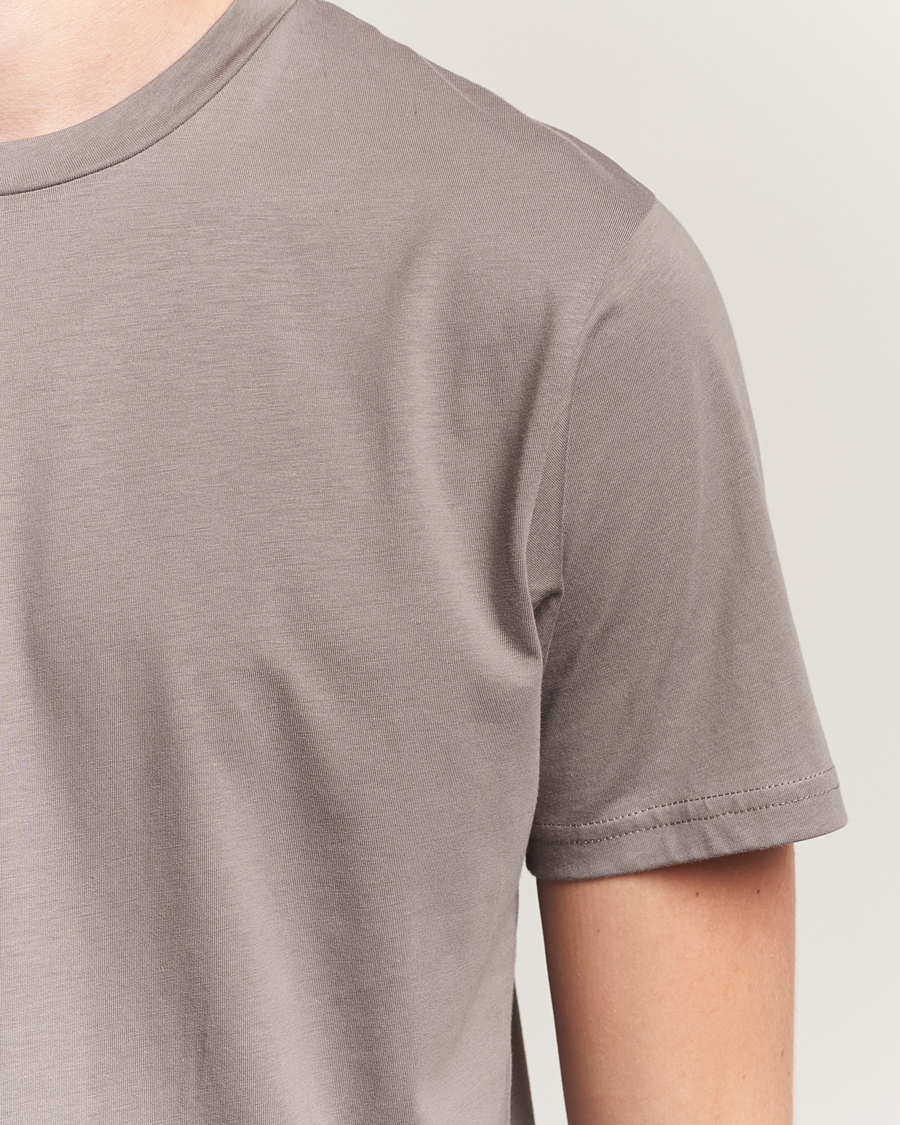 Homme | T-shirts | Sunspel | Riviera Midweight T-Shirt Iron Grey