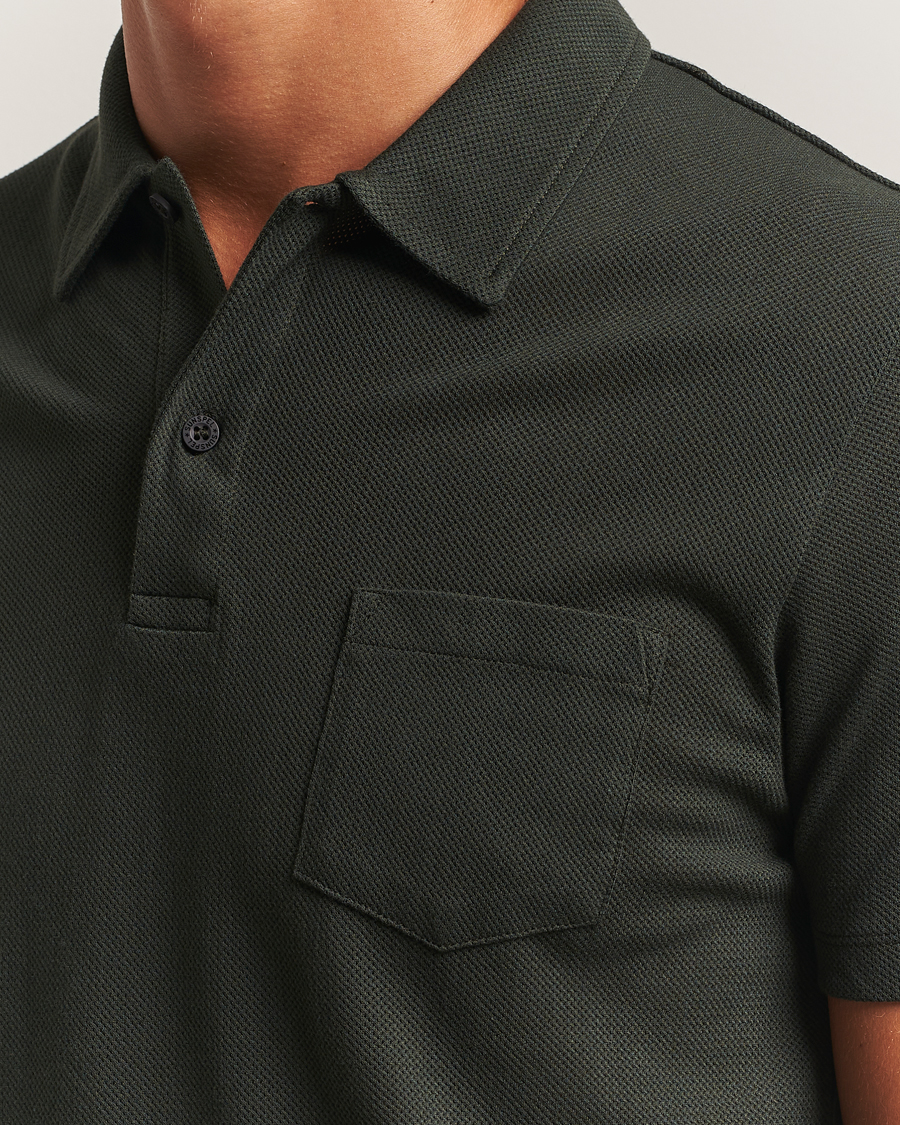 Homme | Polos | Sunspel | Riviera Polo Shirt Dark Green