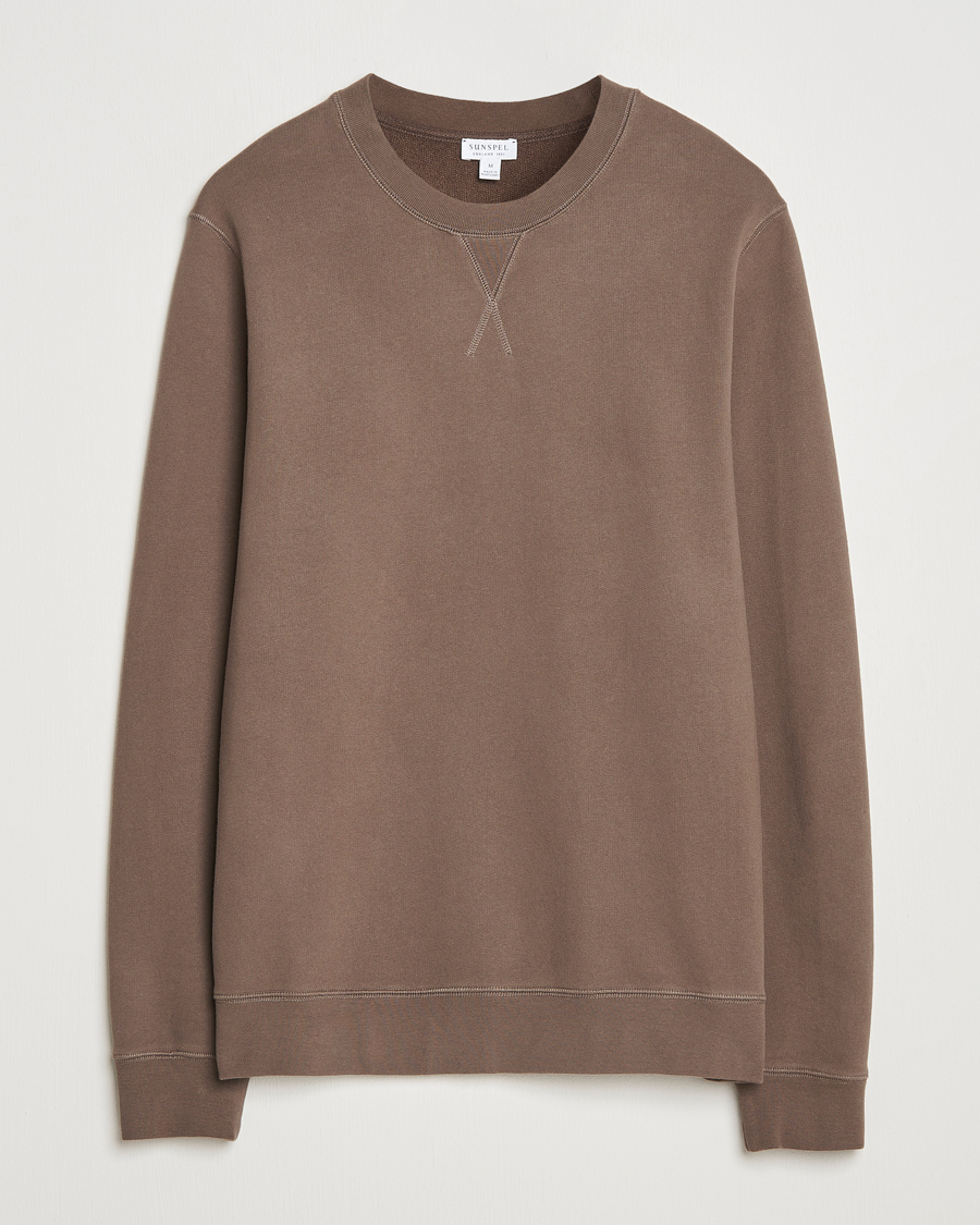 Homme | Pulls Et Tricots | Sunspel | Loopback Sweatshirt Bark
