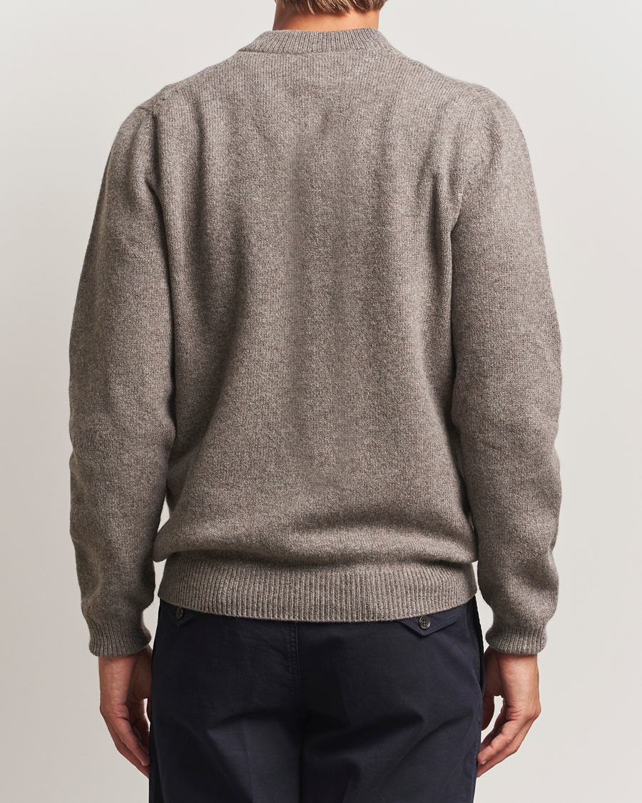Homme | Pulls Et Tricots | Sunspel | Knitted Lambswool V-Neck Bark