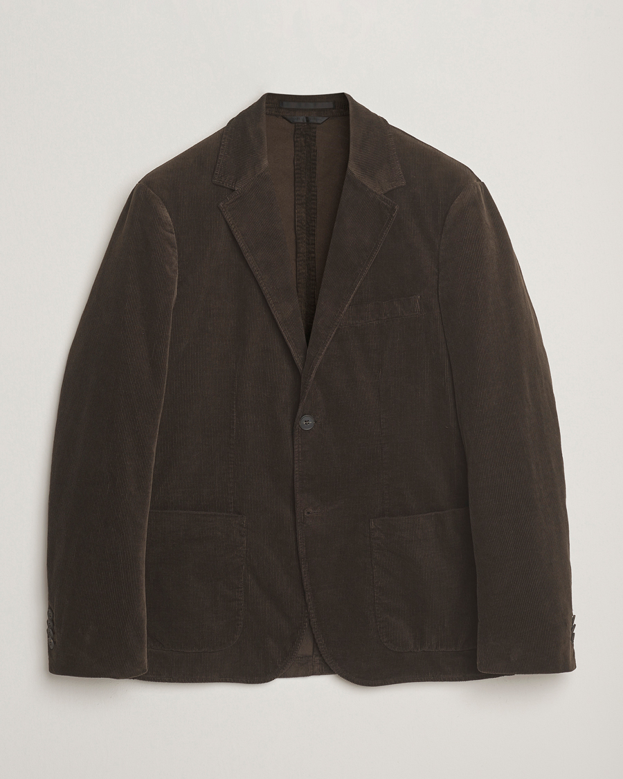 Homme | Blazers | Sunspel | Relaxed Corduroy Blazer Coffee