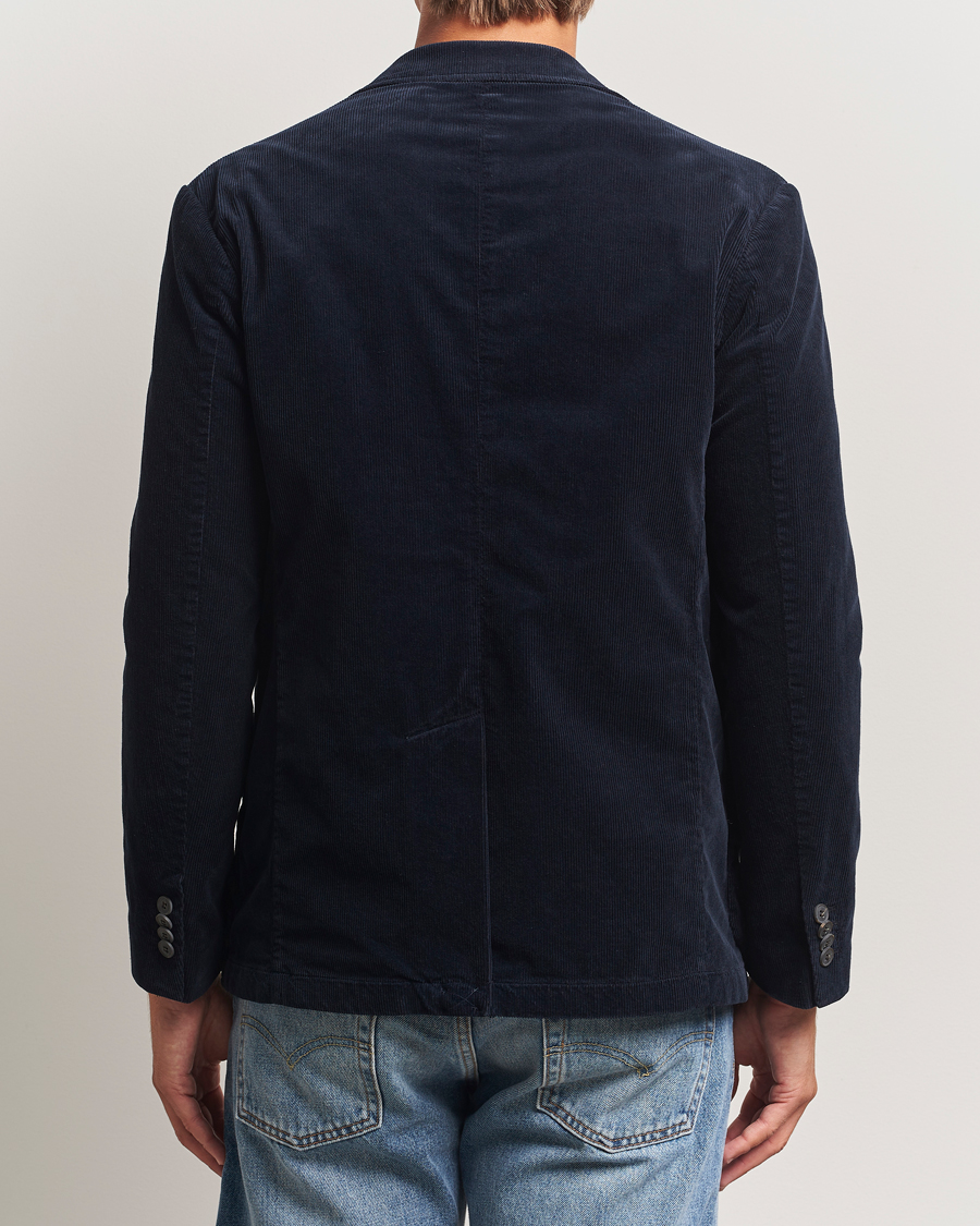 Homme | Blazers | Sunspel | Relaxed Corduroy Blazer Navy