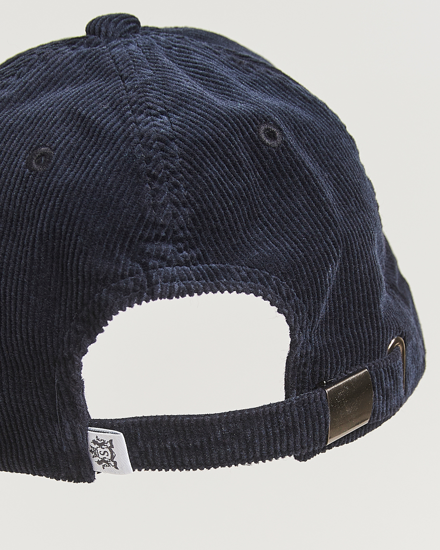Homme | Bobs Et Casquettes | Sunspel | Corduroy Cap Navy