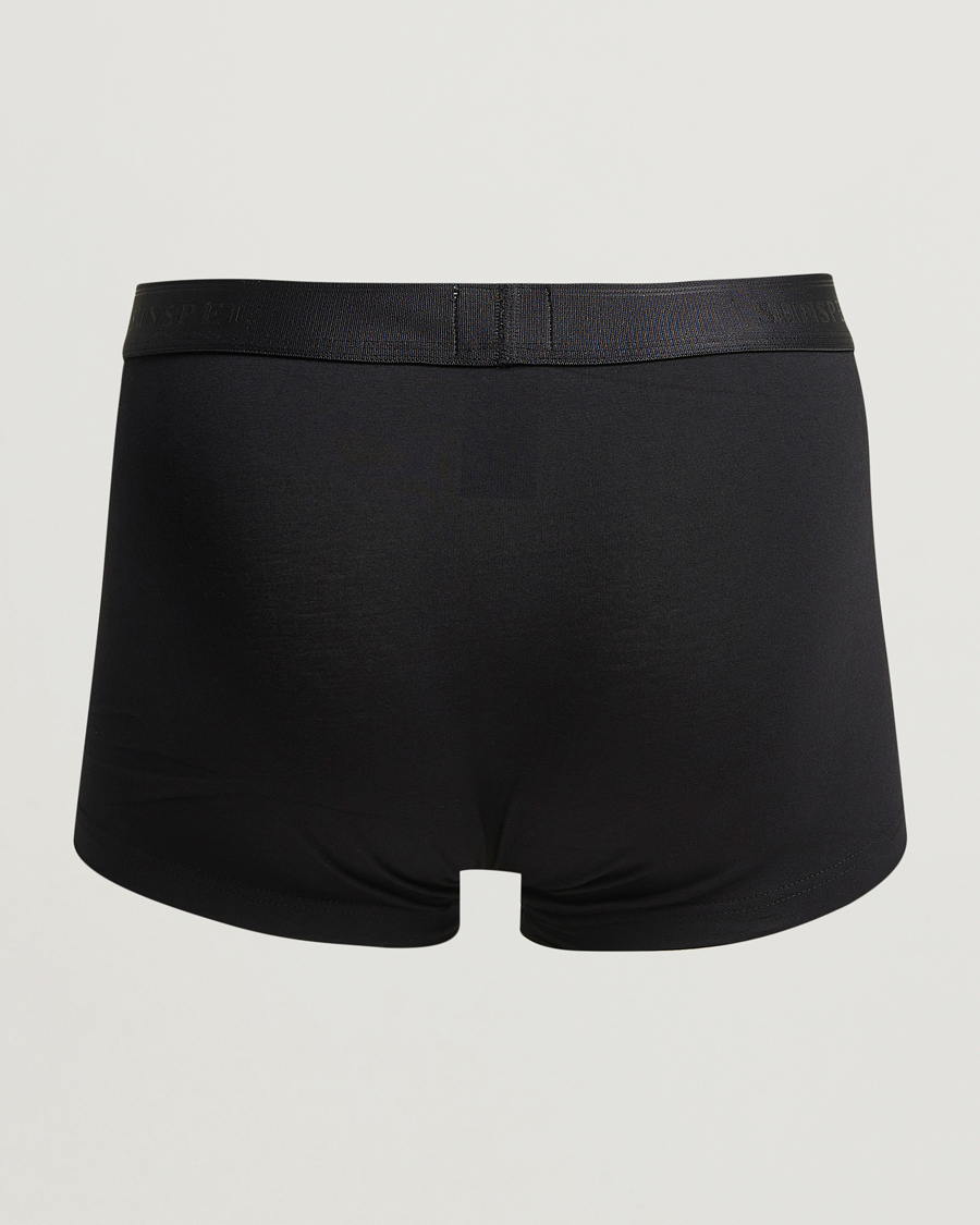 Homme | Sous-Vêtements Et Chaussettes | Sunspel | 3-Pack Cotton Stretch Trunk Black