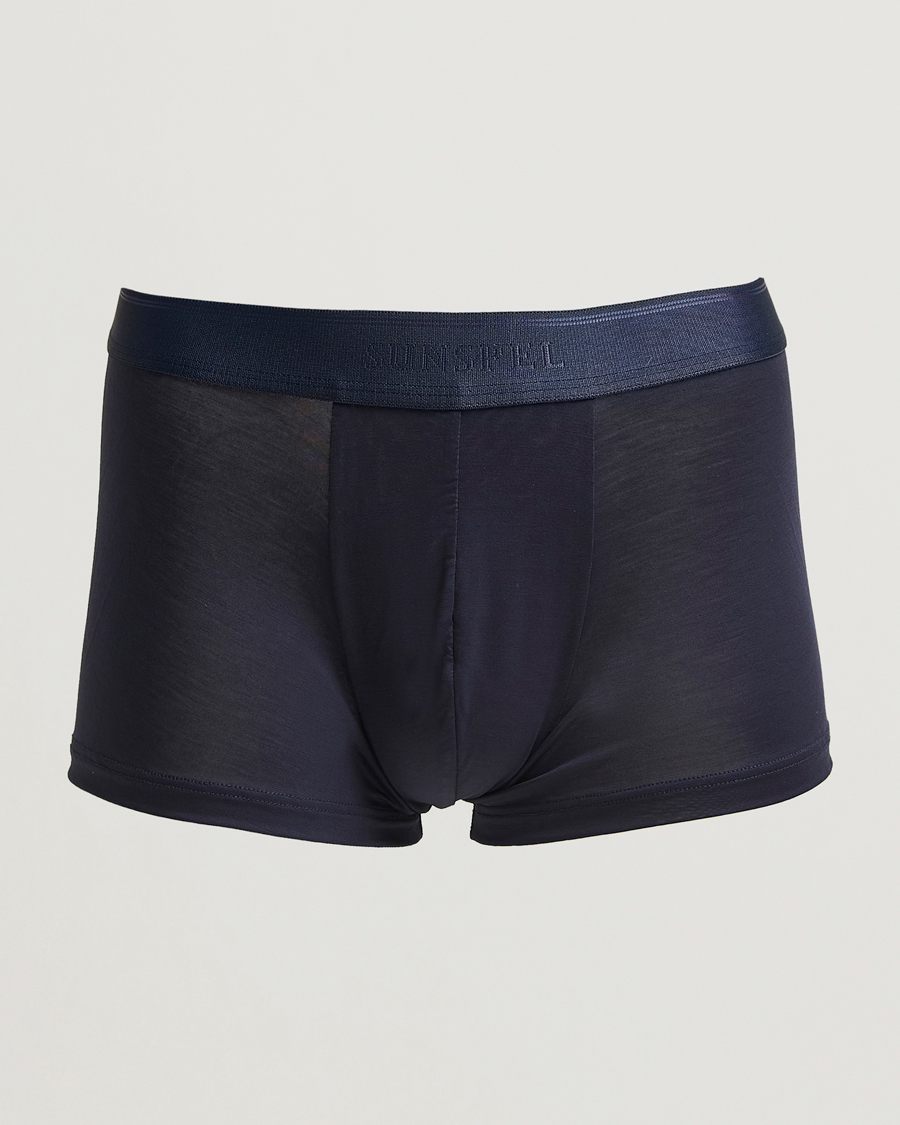 Homme | Sous-Vêtements Et Chaussettes | Sunspel | Tencel Stretch Trunk Navy