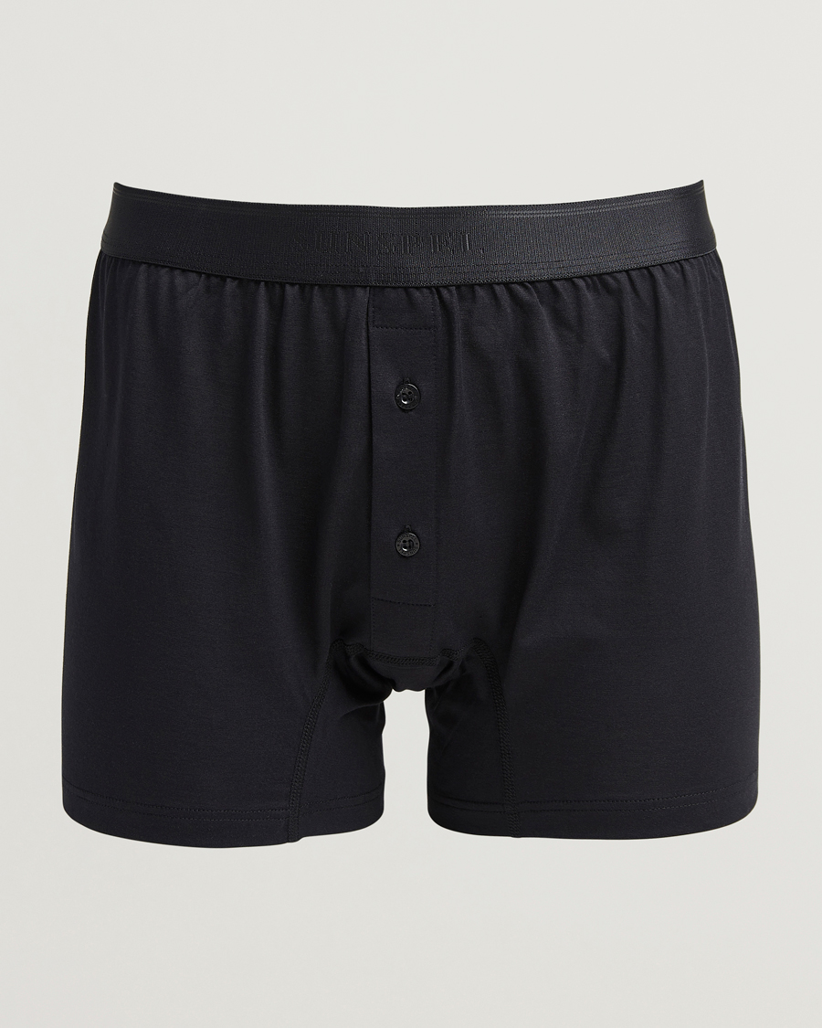 Homme | Sous-Vêtements Et Chaussettes | Sunspel | Superfine Two Button Cotton Black