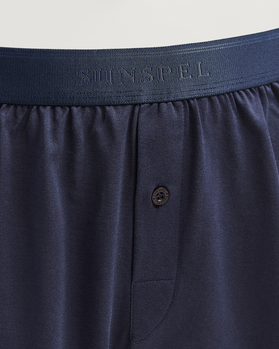 Homme | Sous-Vêtements Et Chaussettes | Sunspel | Superfine One Button Boxer Navy