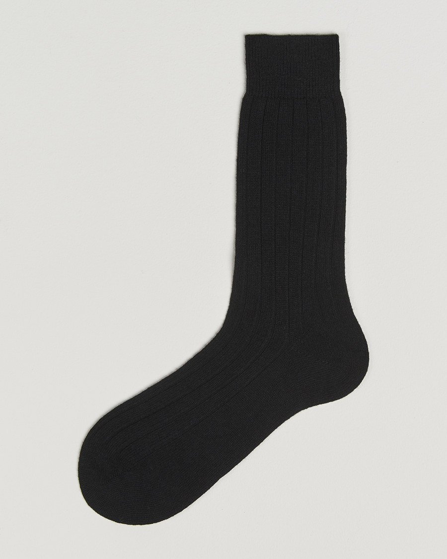 Homme | Sous-Vêtements Et Chaussettes | Bresciani | Wool/Cashmere Ribbed Socks Black