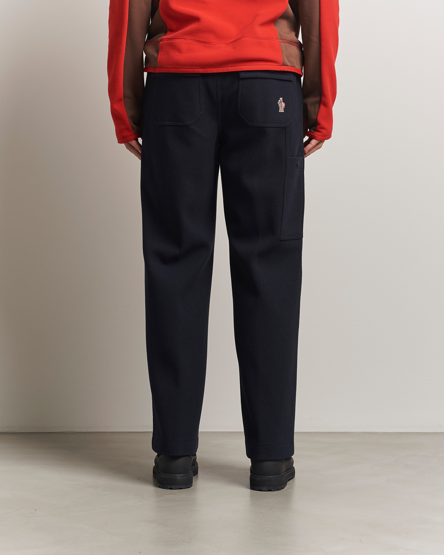 Homme | Pantalons | Moncler Grenoble | Brushed Cotton Drawstring Pants Navy