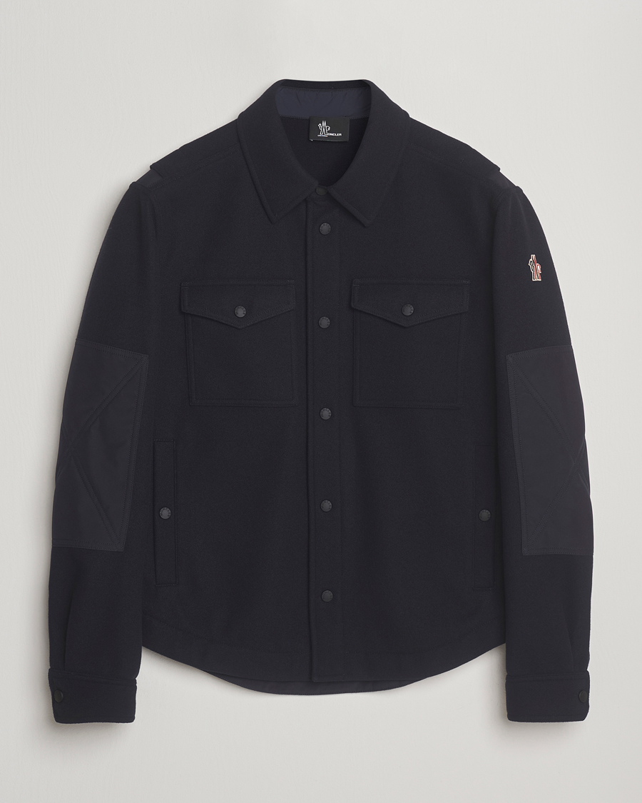 Homme | Manteaux Et Vestes | Moncler Grenoble | Brushed Cotton Overshirt Navy