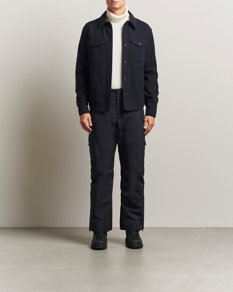 Homme | Manteaux Et Vestes | Moncler Grenoble | Brushed Cotton Overshirt Navy