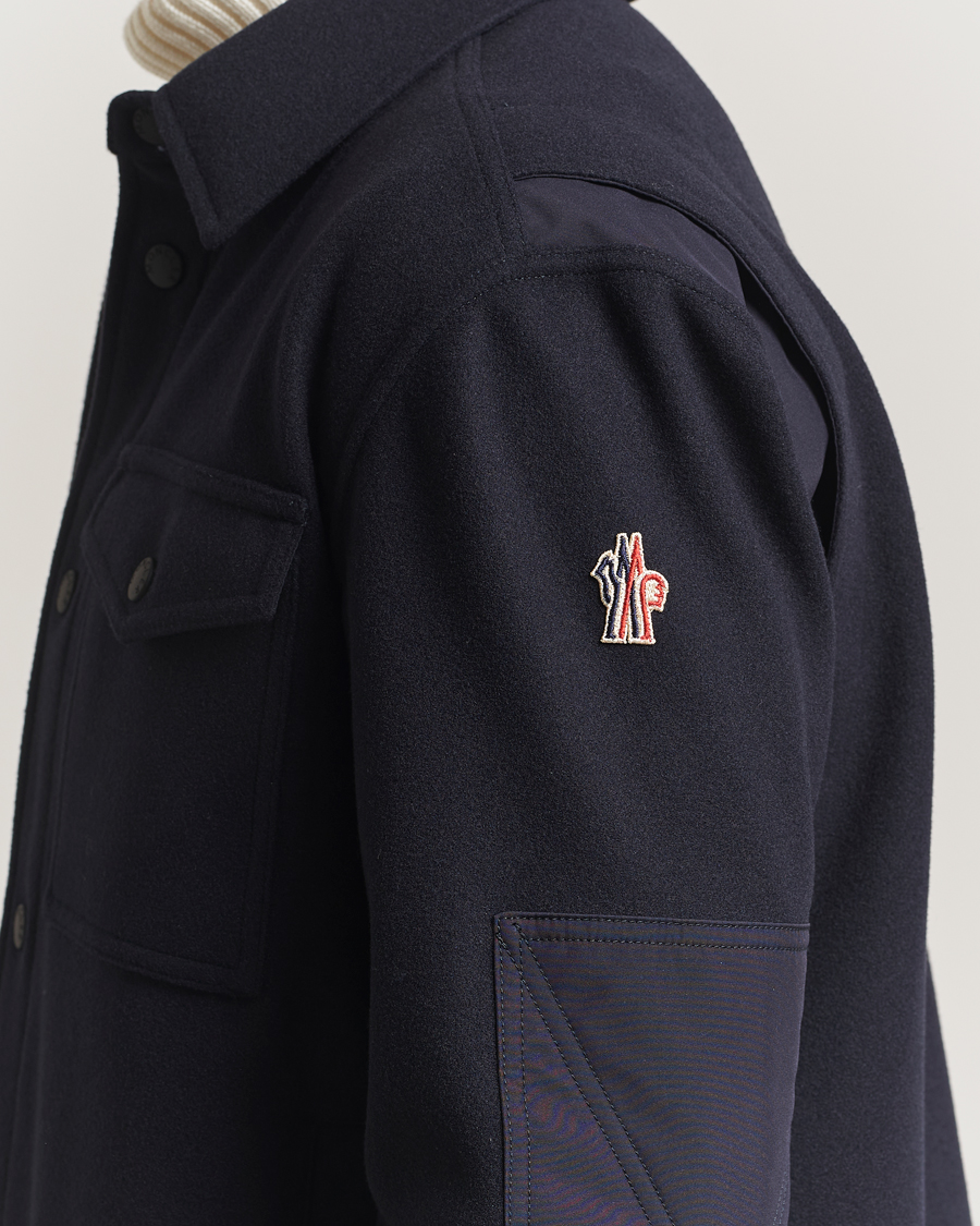 Homme | Manteaux Et Vestes | Moncler Grenoble | Brushed Cotton Overshirt Navy