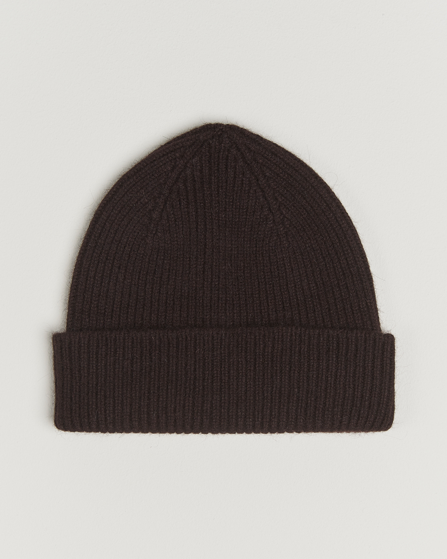 Homme | Le Bonnet Lambswool/Caregora Beanie Espresso | Le Bonnet | Lambswool/Caregora Beanie Espresso