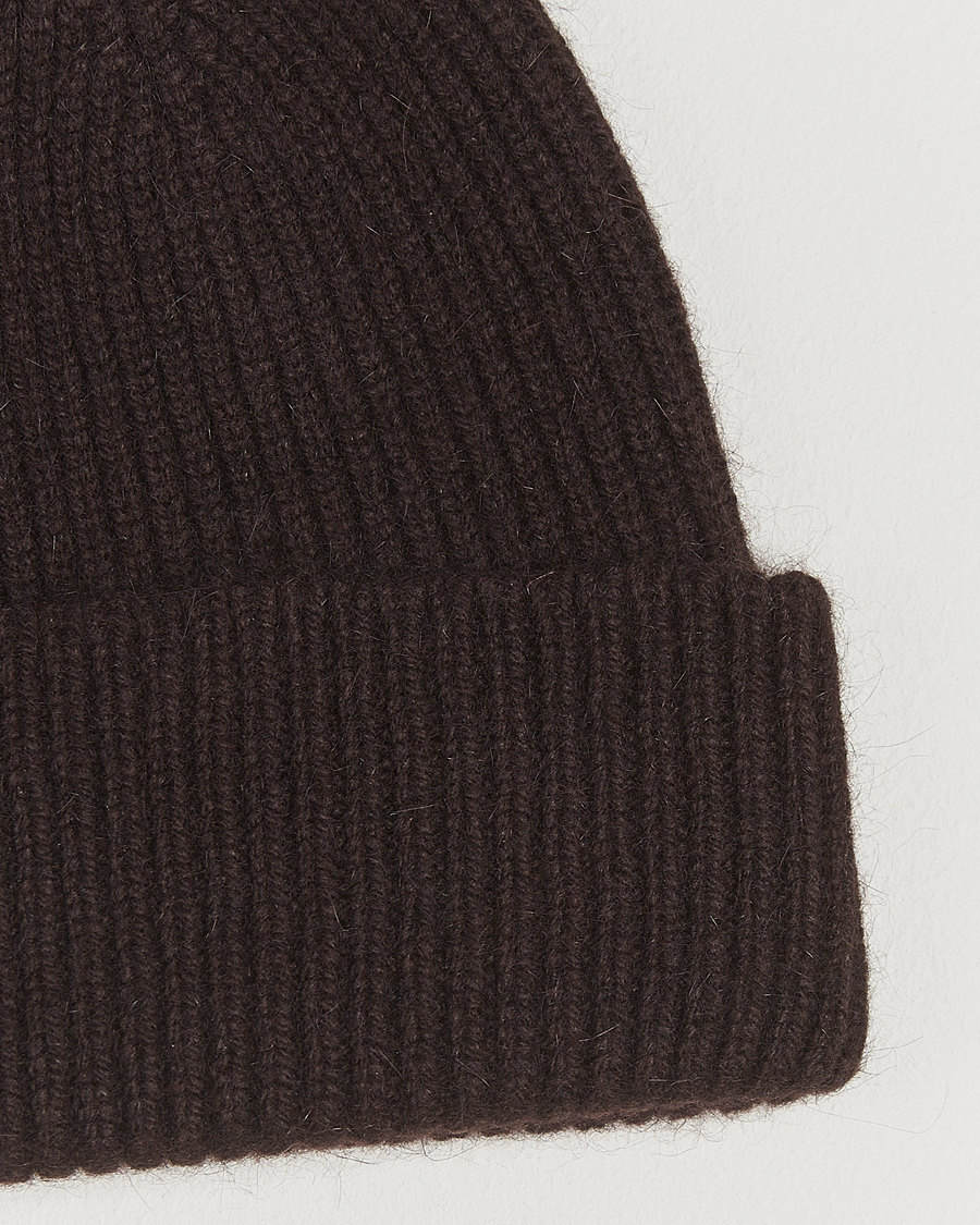 Homme | Le Bonnet Lambswool/Caregora Beanie Espresso | Le Bonnet | Lambswool/Caregora Beanie Espresso