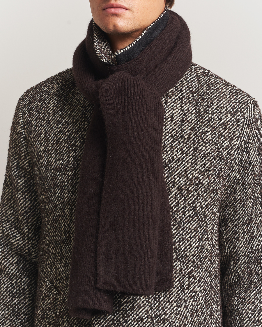 Homme | Le Bonnet Lambswool/Caregora Scarf Espresso | Le Bonnet | Lambswool/Caregora Scarf Espresso