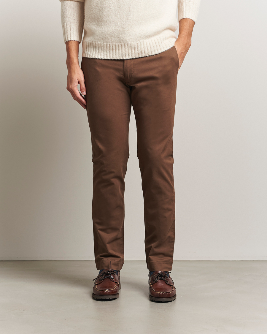 Homme | Pantalons | Polo Ralph Lauren | Hudson Slim Fit Stretch Chinos Chestnut