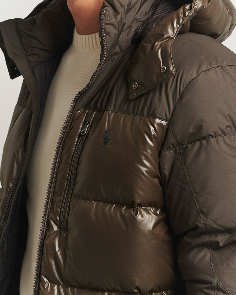 Homme | Manteaux Et Vestes | Polo Ralph Lauren | Gorham Mixed Glossy Down Jacket Antique Brown