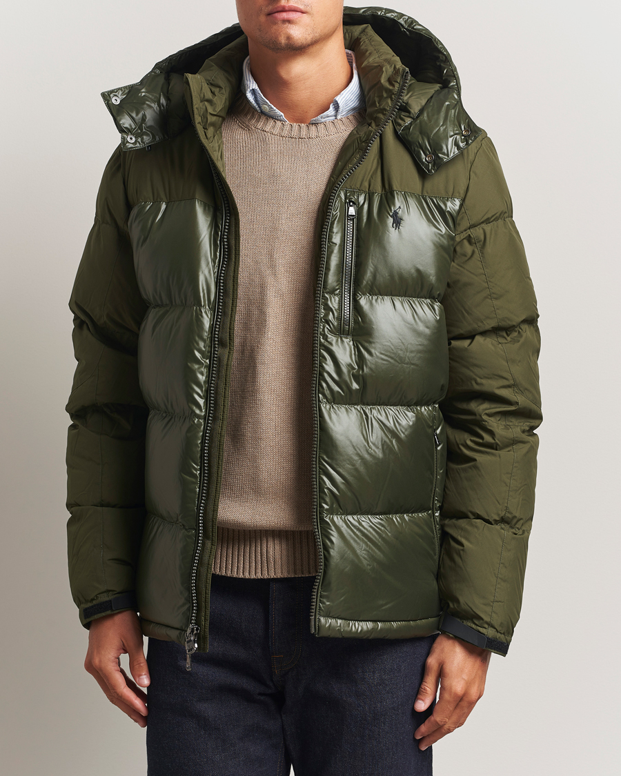 Homme | Manteaux Et Vestes | Polo Ralph Lauren | Gorham Mixed Glossy Down Jacket Dark Loden