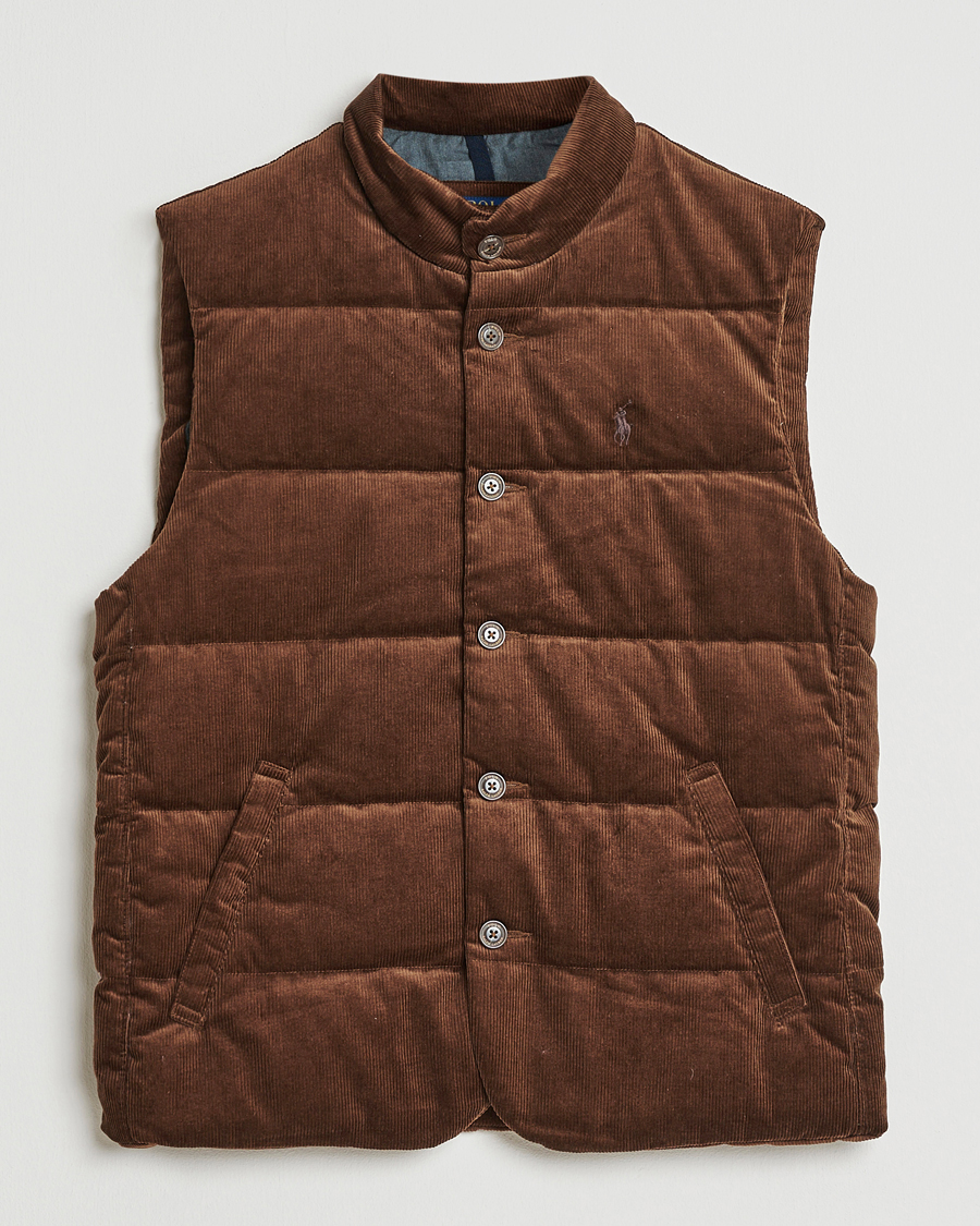 Homme | Manteaux Et Vestes | Polo Ralph Lauren | Quilted Corduroy Vest Pale Russet