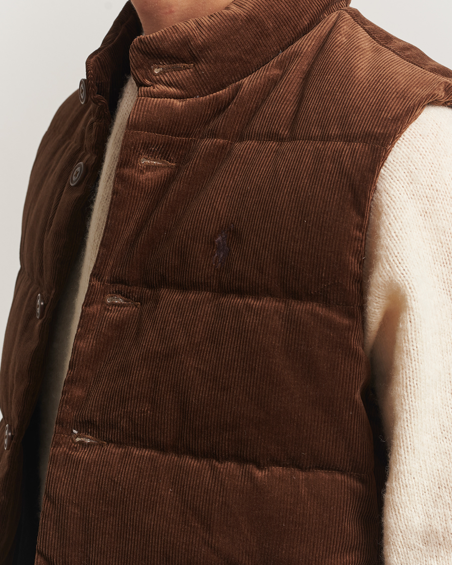 Homme | Manteaux Et Vestes | Polo Ralph Lauren | Quilted Corduroy Vest Pale Russet