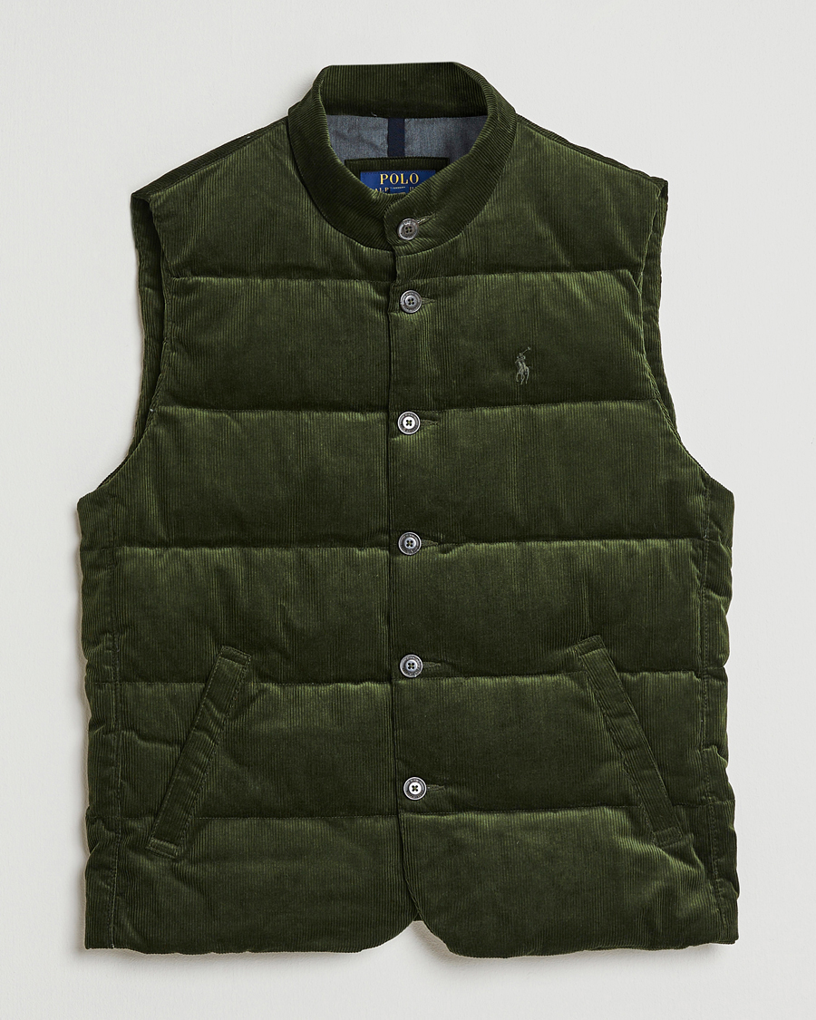 Homme | Manteaux Et Vestes | Polo Ralph Lauren | Quilted Corduroy Vest Country Olive