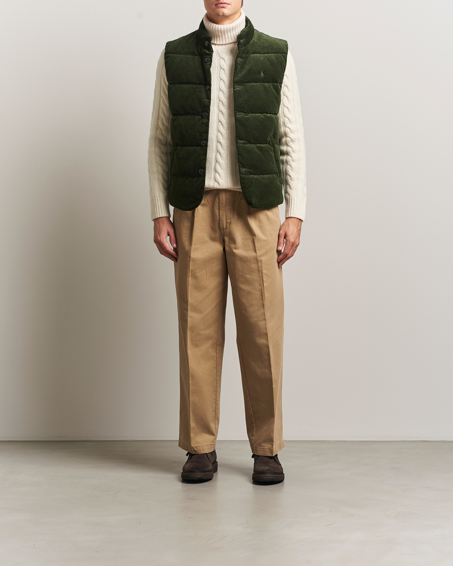 Homme | Manteaux Et Vestes | Polo Ralph Lauren | Quilted Corduroy Vest Country Olive