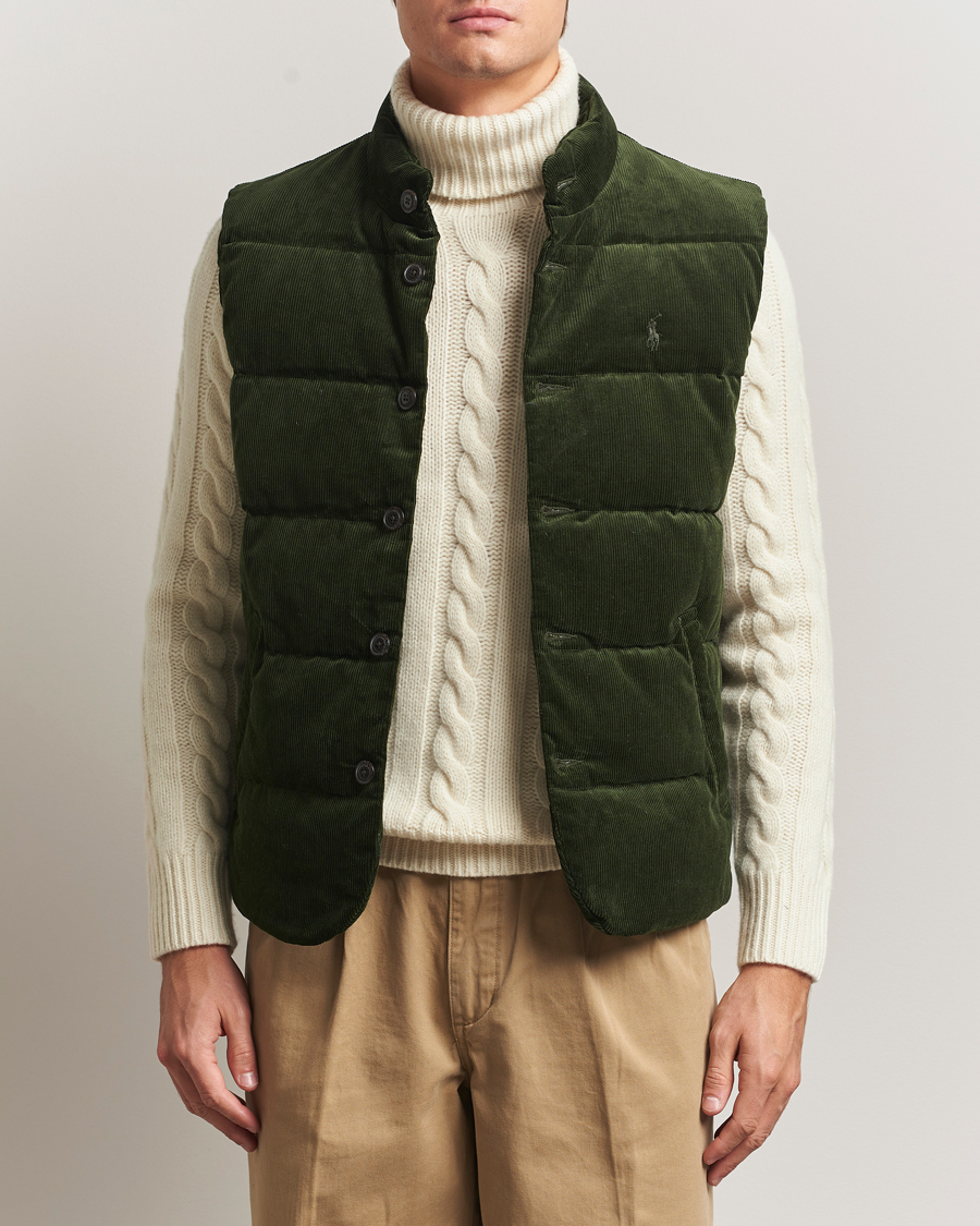 Homme | Manteaux Et Vestes | Polo Ralph Lauren | Quilted Corduroy Vest Country Olive