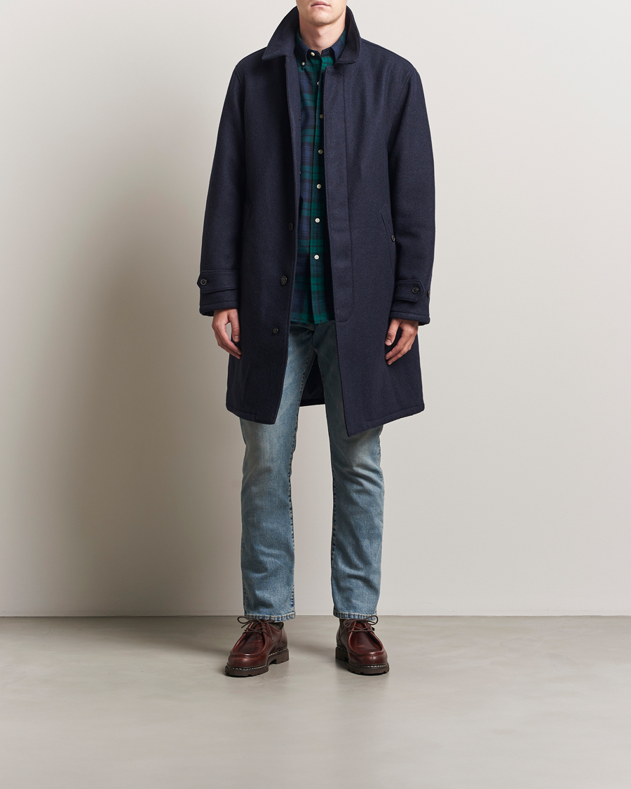Homme | Manteaux Et Vestes | Polo Ralph Lauren | Heritage Twill Wool Coat Collection Navy