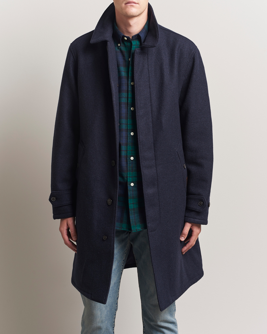 Homme | Manteaux Et Vestes | Polo Ralph Lauren | Heritage Twill Wool Coat Collection Navy
