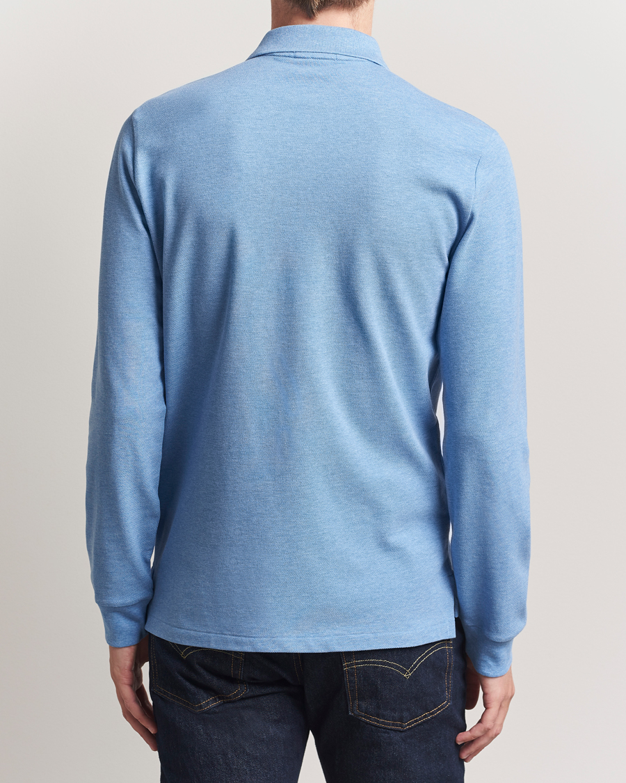 Homme | Polos | Polo Ralph Lauren | Custom Slim Fit Long Sleeve Polo Soft Royal Heather