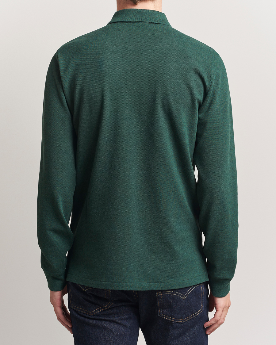 Homme | Polos | Polo Ralph Lauren | Custom Slim Fit Long Sleeve Polo Scotch Pine Heather