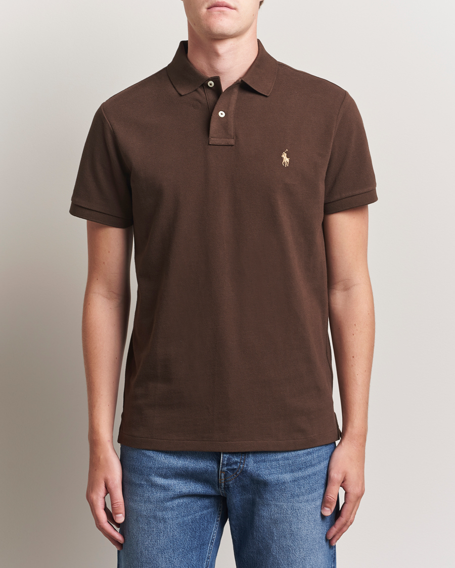 Homme | Polos | Polo Ralph Lauren | Custom Slim Fit Polo Nutmeg Brown