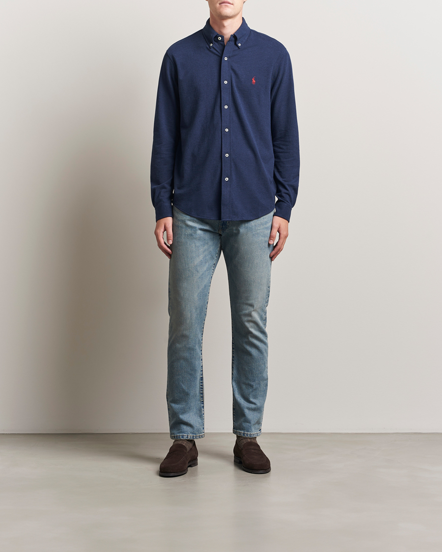Homme | Chemises | Polo Ralph Lauren | Featherweight Mesh Shirt Spring Navy Heather