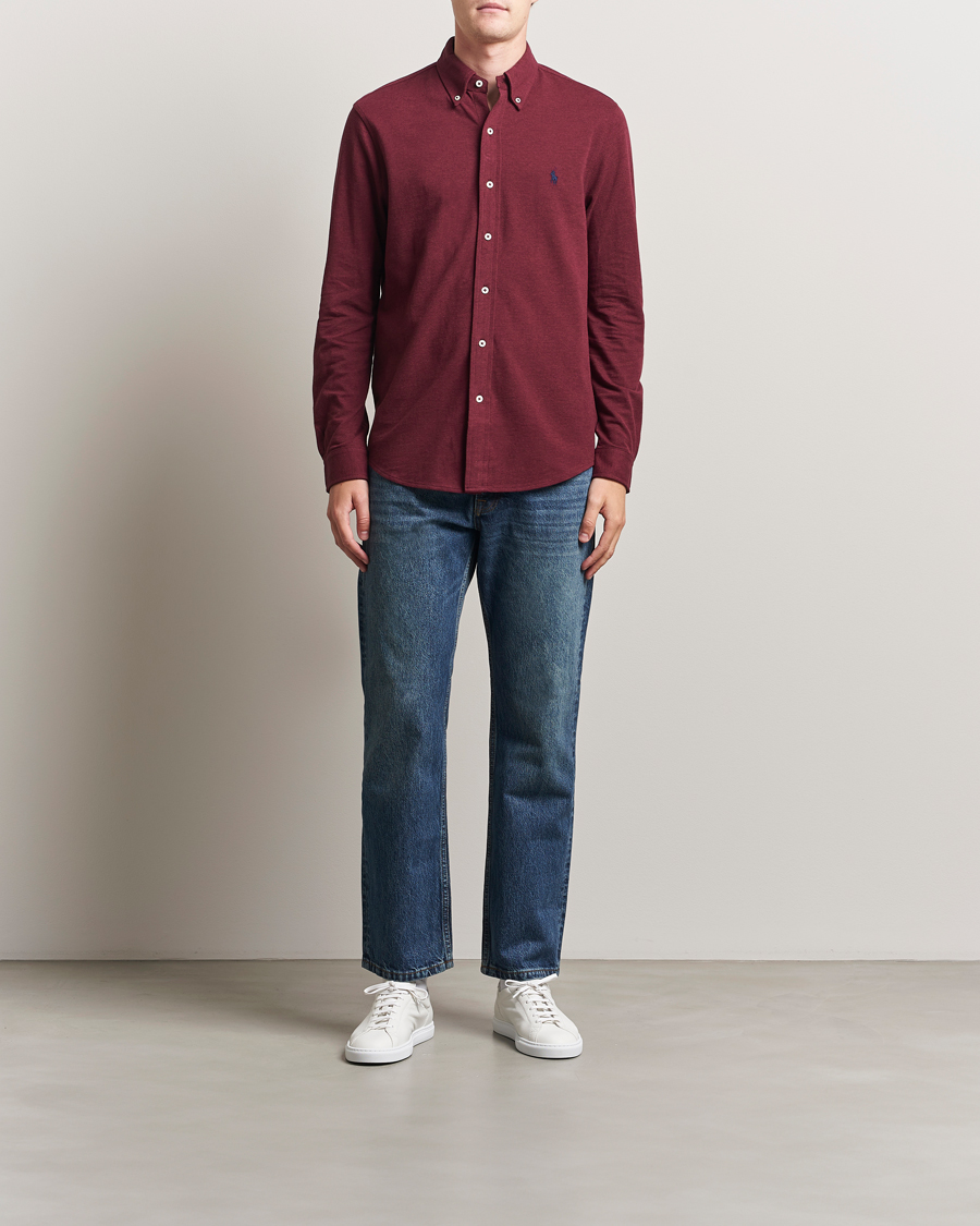 Homme | Chemises | Polo Ralph Lauren | Featherweight Mesh Shirt Spring Wine Heather