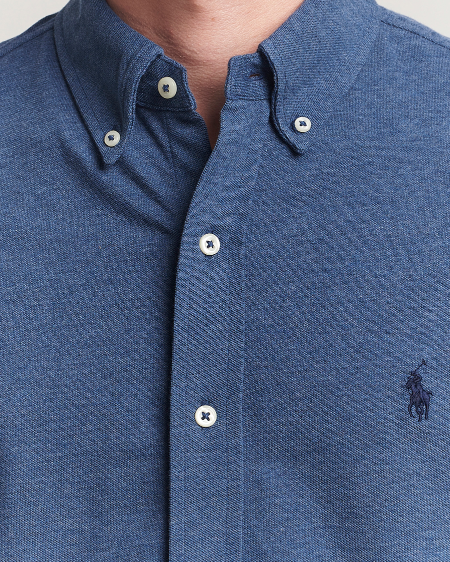 Homme | Chemises | Polo Ralph Lauren | Featherweight Mesh Shirt Derby Blue Heather