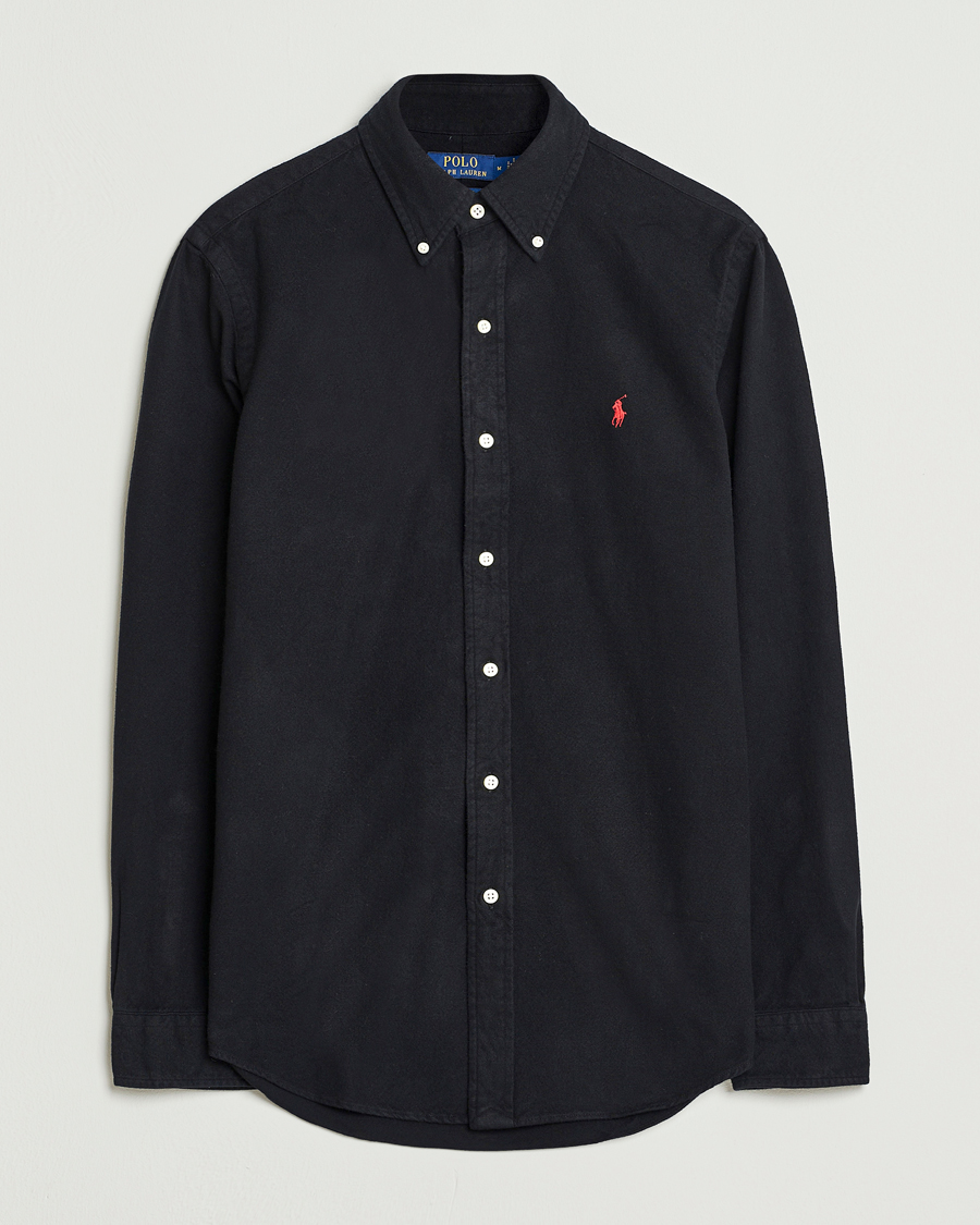 Homme | Chemises | Polo Ralph Lauren | Custom Fit Brushed Flannel Shirt Polo Black