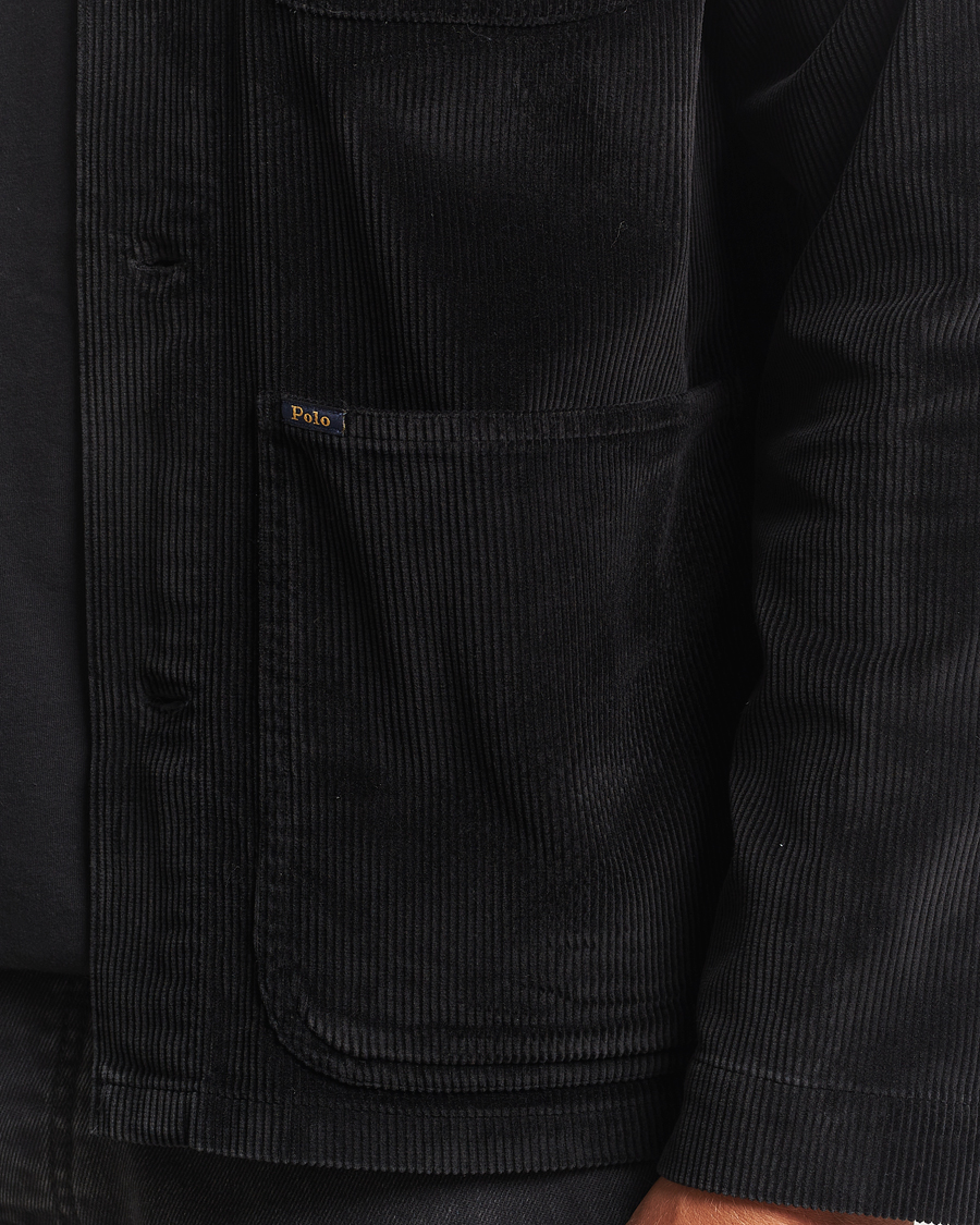 Homme | Chemises | Polo Ralph Lauren | Corduroy Pocket Shirt Polo Black