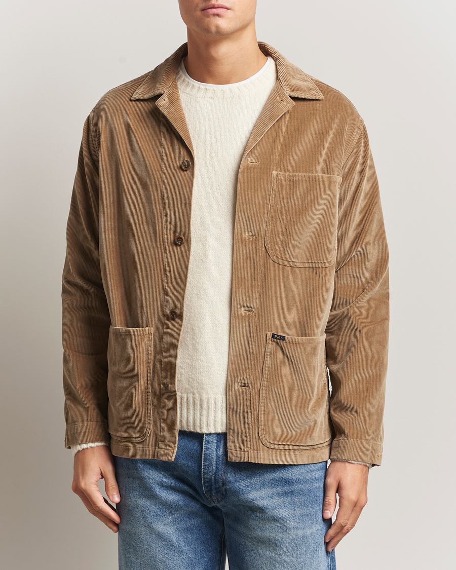 Homme | Chemises | Polo Ralph Lauren | Corduroy Pocket Shirt Montana Khaki