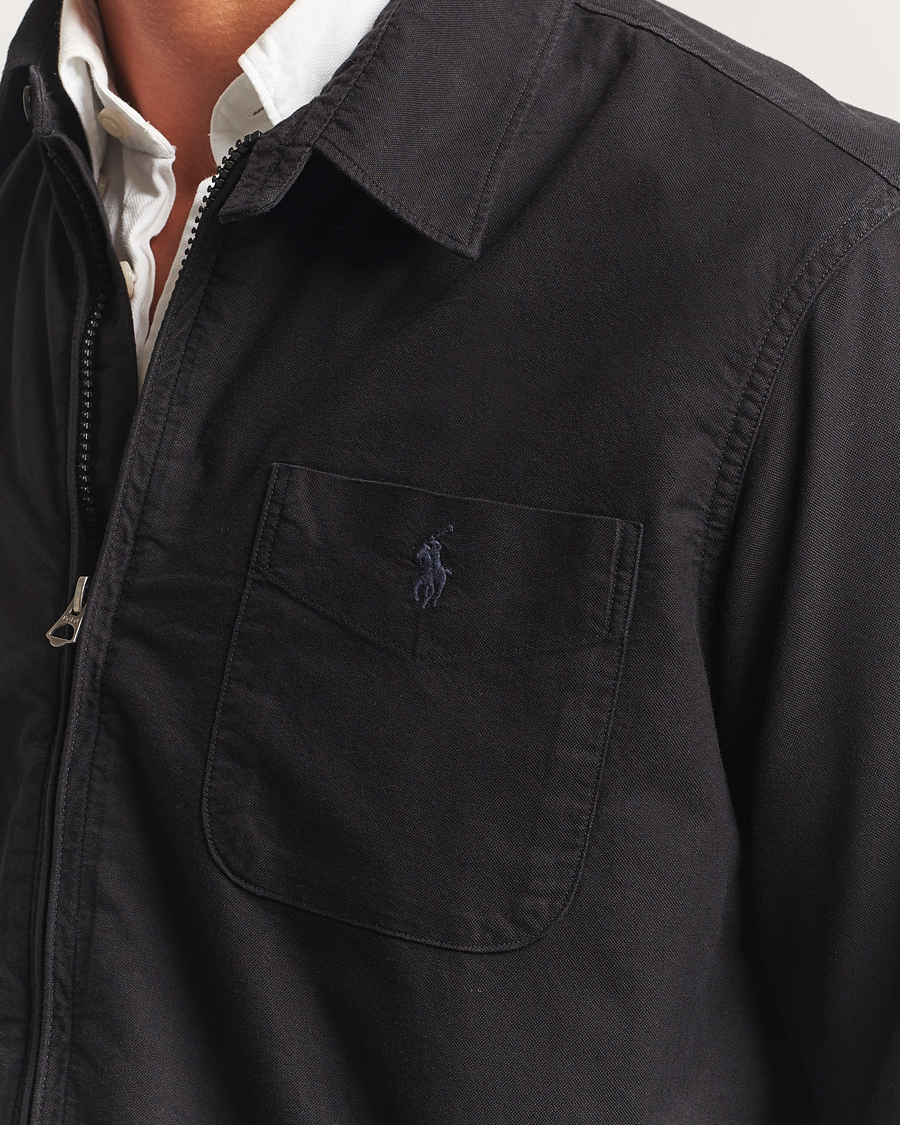 Homme | Chemises | Polo Ralph Lauren | Garment Dyed Oxford Overshirt Polo Black