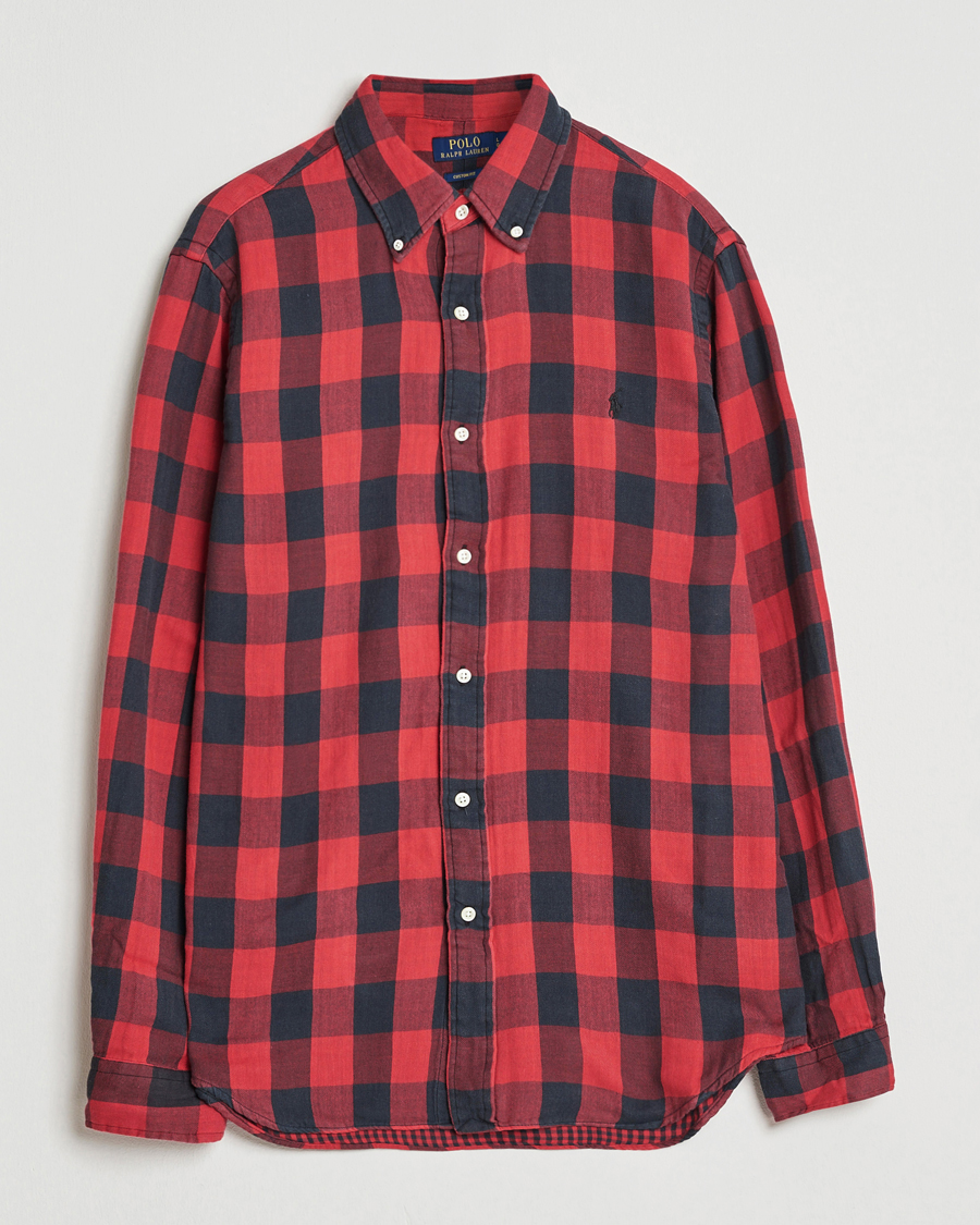 Homme | Chemises | Polo Ralph Lauren | Custom Fit Double Faced Checked Shirt Red/Black