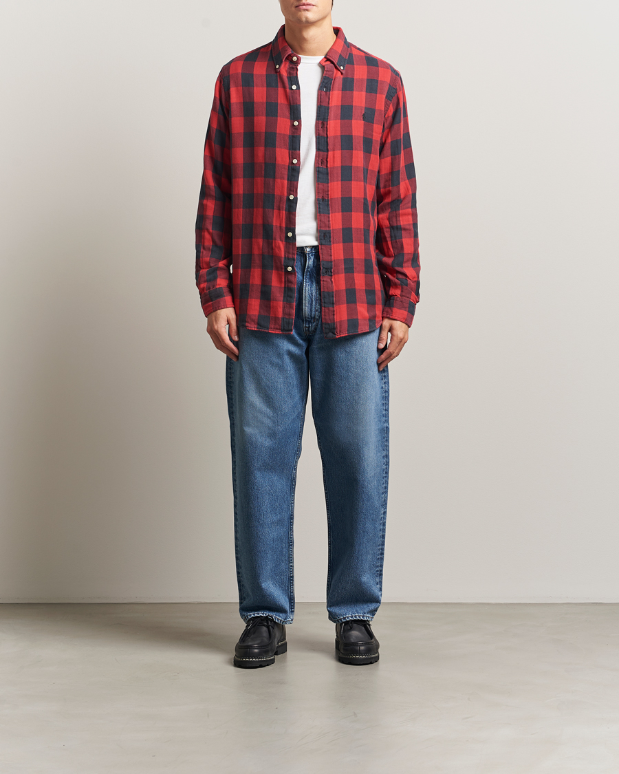 Homme | Chemises | Polo Ralph Lauren | Custom Fit Double Faced Checked Shirt Red/Black