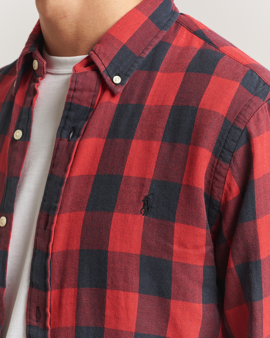 Homme | Chemises | Polo Ralph Lauren | Custom Fit Double Faced Checked Shirt Red/Black