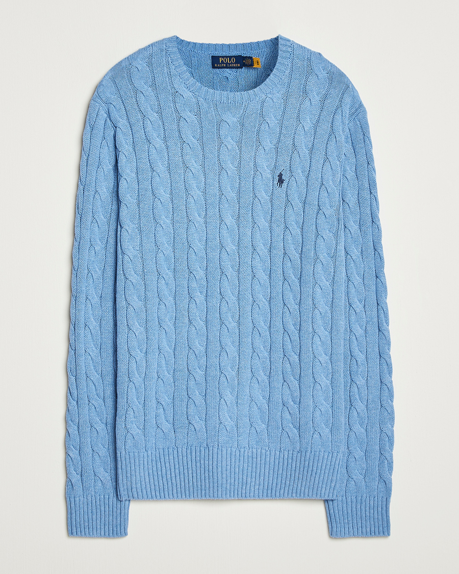 Homme | Pulls Et Tricots | Polo Ralph Lauren | Cotton Cable Pullover Soft Royal Heather