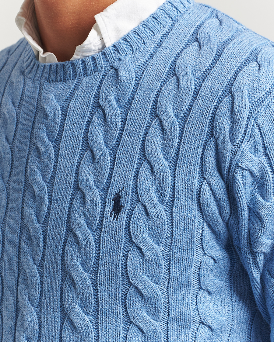 Homme | Pulls Et Tricots | Polo Ralph Lauren | Cotton Cable Pullover Soft Royal Heather