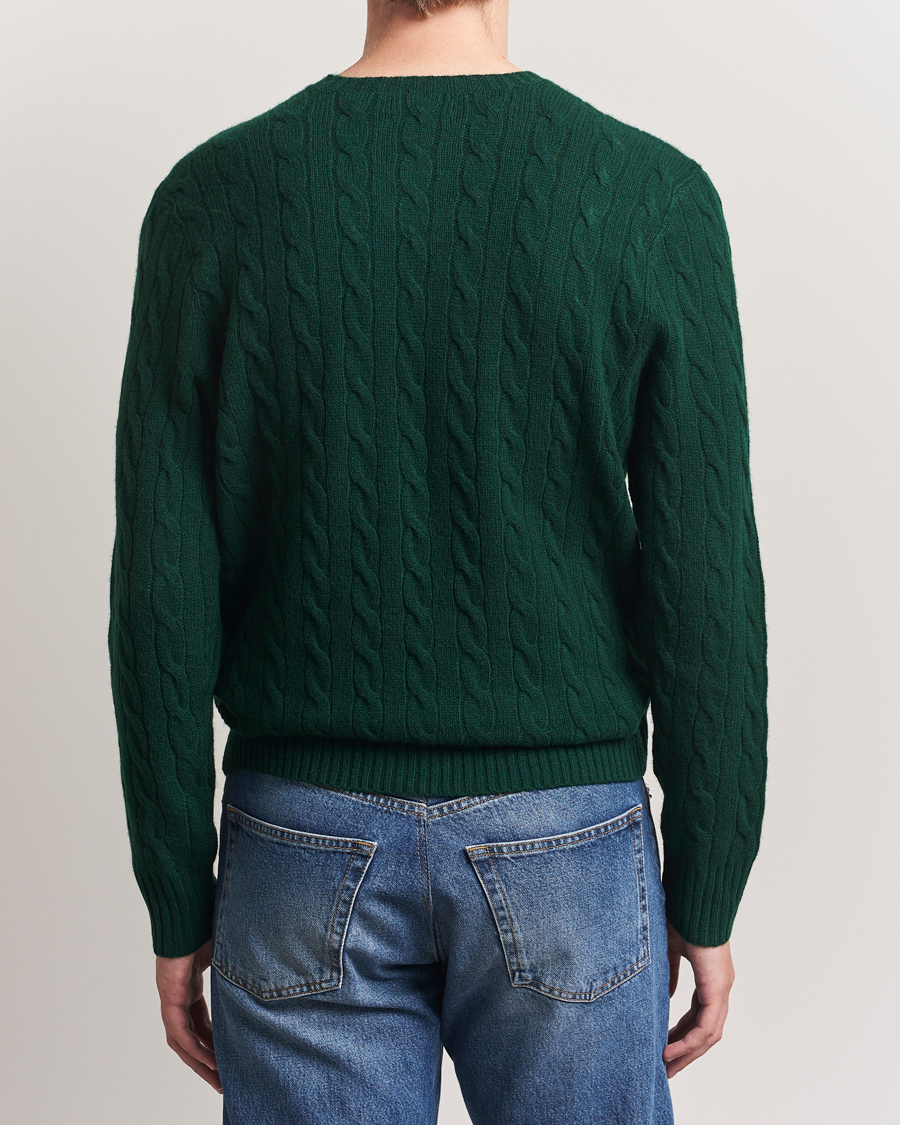 Homme | Pulls Et Tricots | Polo Ralph Lauren | Wool/Cashmere Cable Crew Neck Moss Agate