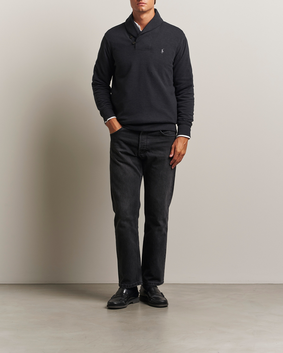 Homme | Pulls Et Tricots | Polo Ralph Lauren | Shawl Collar Pullover Polo Black