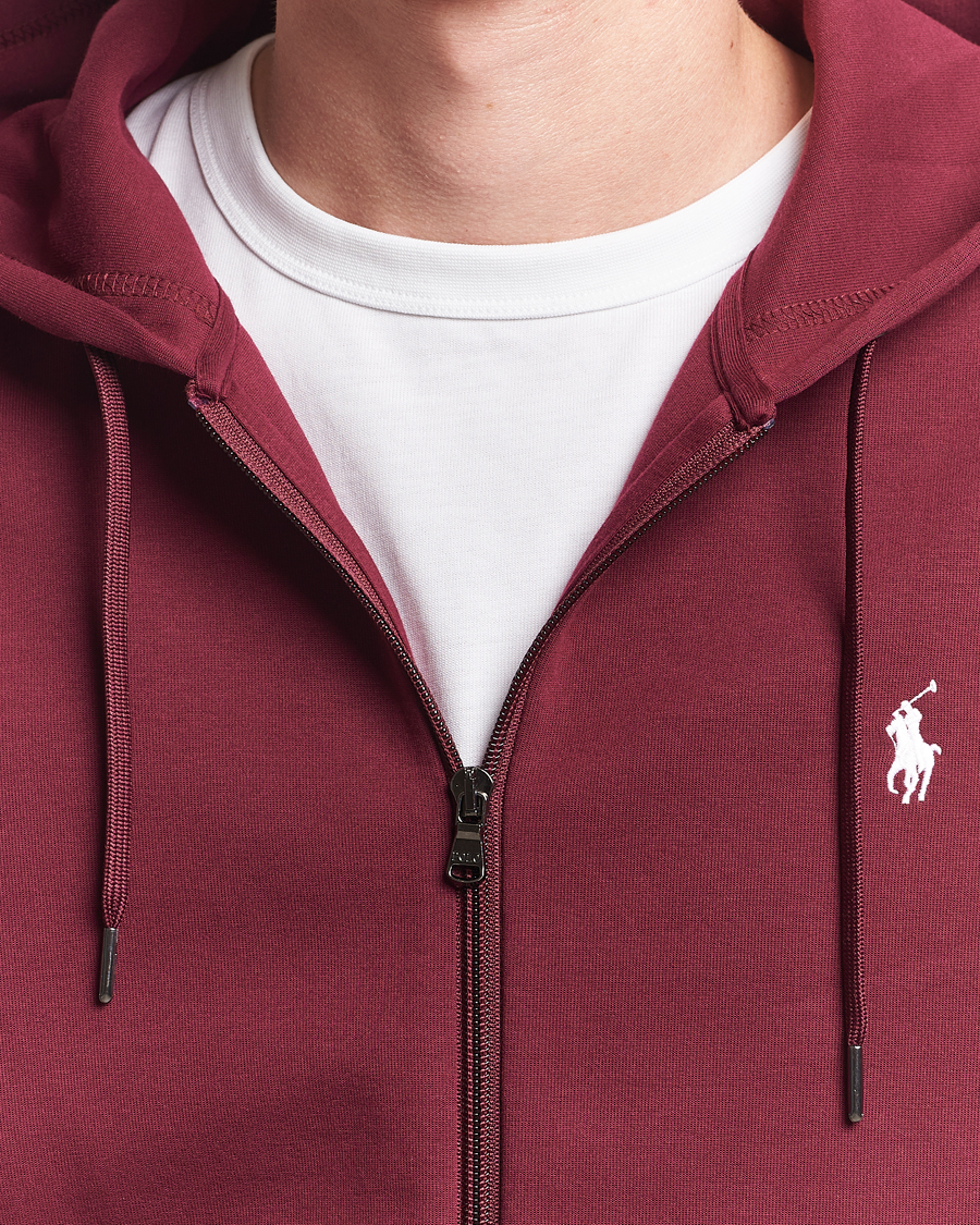 Homme | Pulls Et Tricots | Polo Ralph Lauren | Double Knitted Full-Zip Hoodie Classic Wine