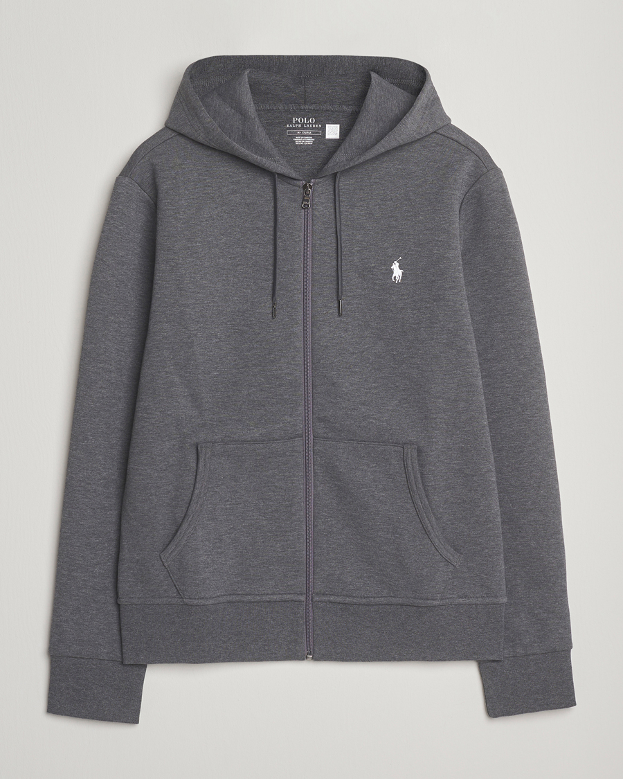 Homme | Pulls Et Tricots | Polo Ralph Lauren | Double Knitted Full-Zip Hoodie Barclay Heather